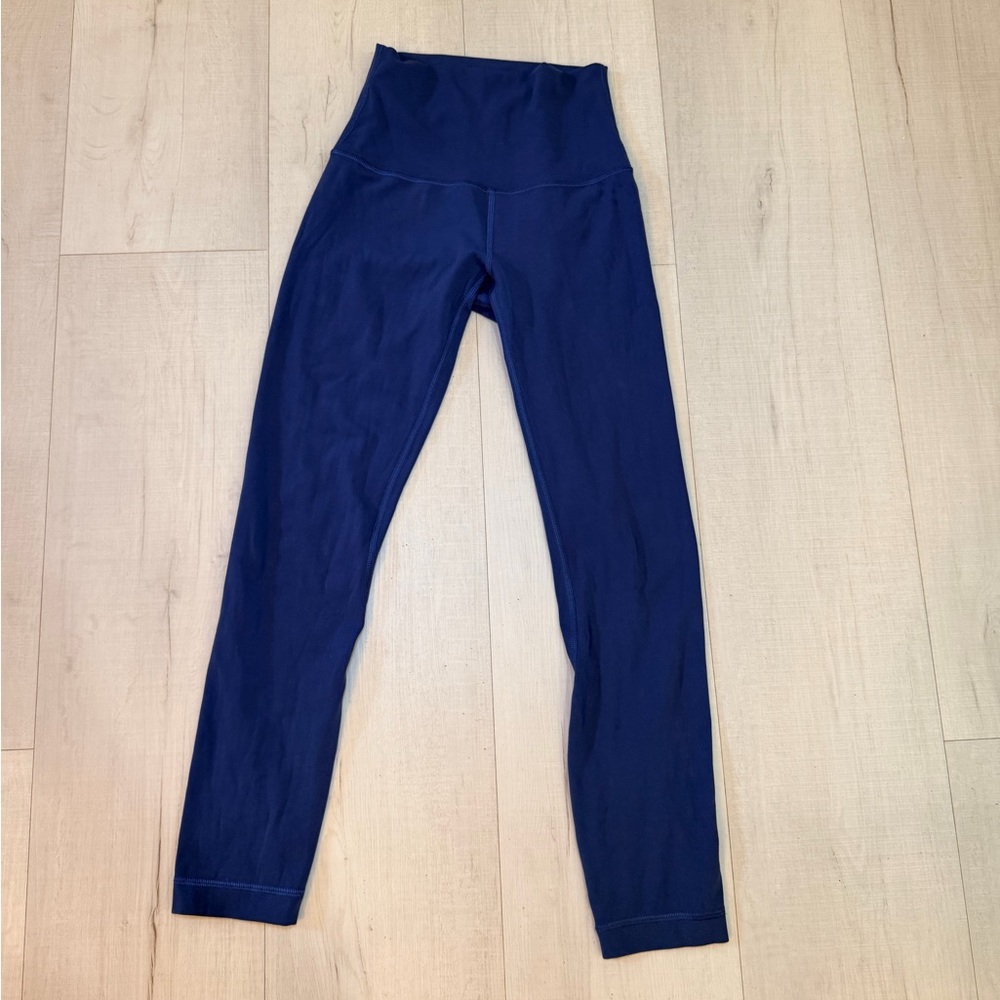 Lululemon Align High Rise‎ Crop 23in Blue Twill